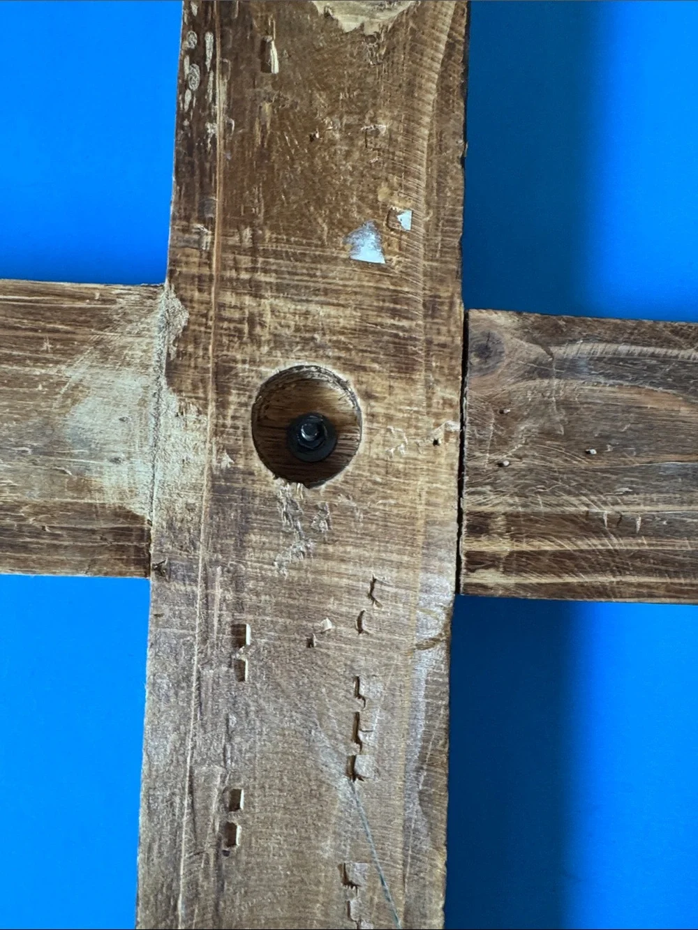 Rustic Brown Wooden Wall Cross - Brown Home Wall Decor